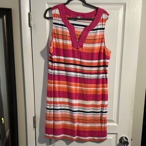 Colorful Striped Sleeveless Dress